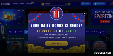 Online Daily Login Bonus for Free by Sportzino in the U.S.